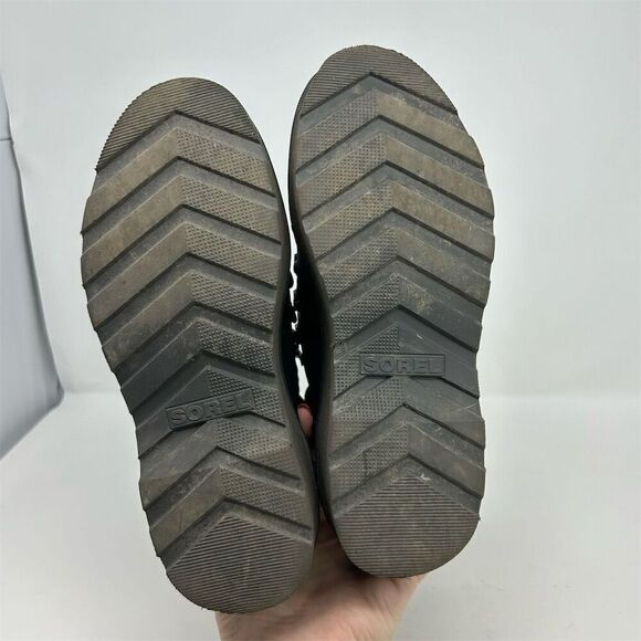 Sorel Women's Chukka Boots Size 5 Black Leather Lace-Up Casual **NO LACES** - Picture 11 of 13